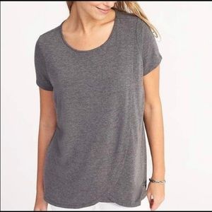 Old Navy cross front tulip nursing tee